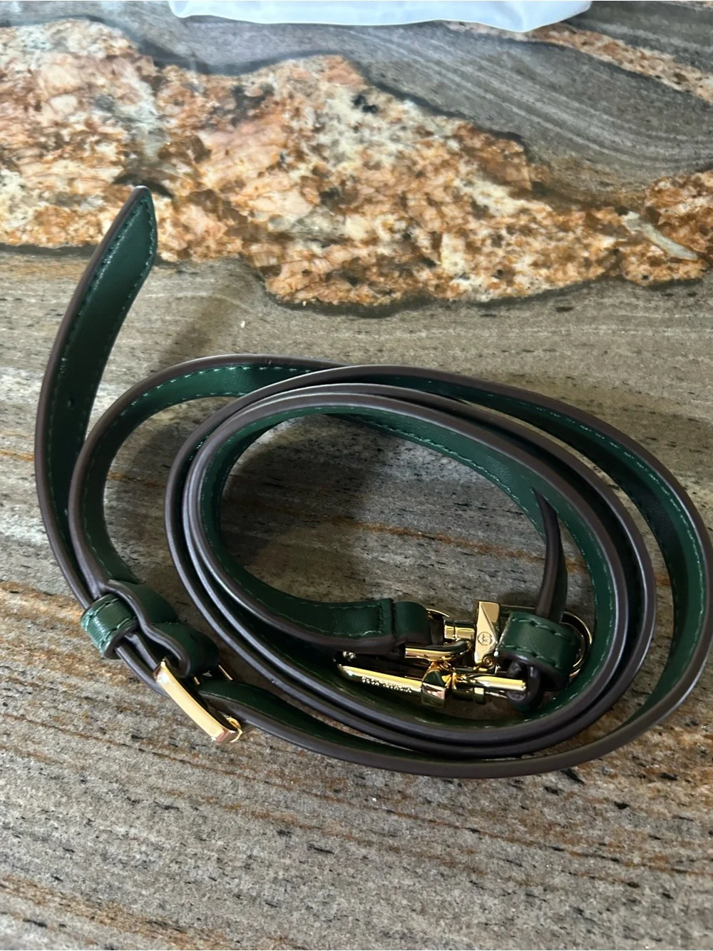 Michael Kors Green Women's Cross body Bag with Gold Chain